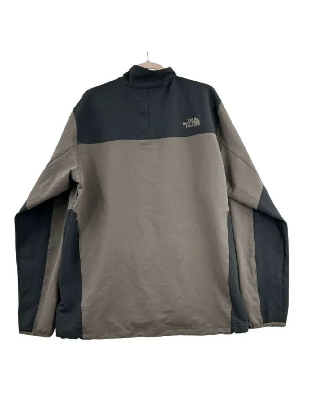 The North Face Apex Bionic Jacket Men's XL Gray & Beige Full Zip Windwall Hiking